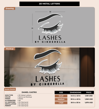 CUSTOM MOCKUP SIGN FOR Daniel Castro