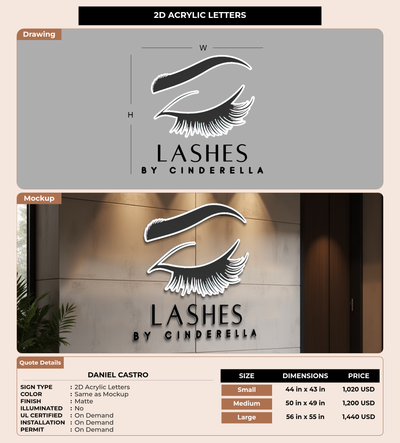 CUSTOM MOCKUP SIGN FOR Daniel Castro