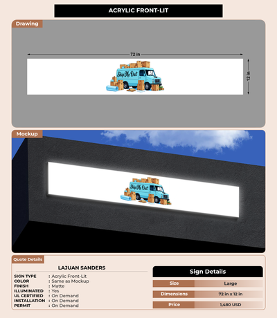 CUSTOM MOCKUP SIGN FOR Lajuan Sanders