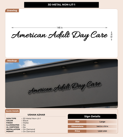 CUSTOM MOCKUP SIGN FOR Usman Azhar