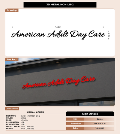 CUSTOM MOCKUP SIGN FOR Usman Azhar