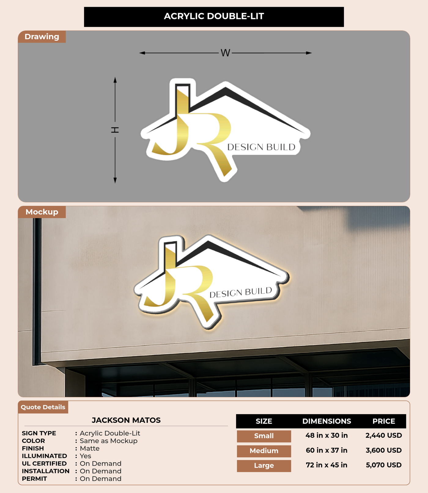 CUSTOM MOCKUP SIGN FOR Jackson Matos