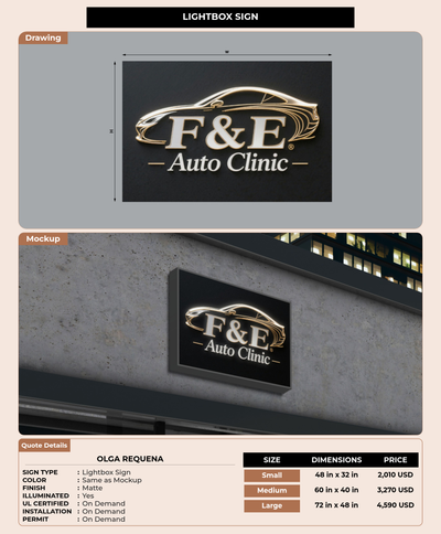 CUSTOM MOCKUP SIGN FOR Olga Requena