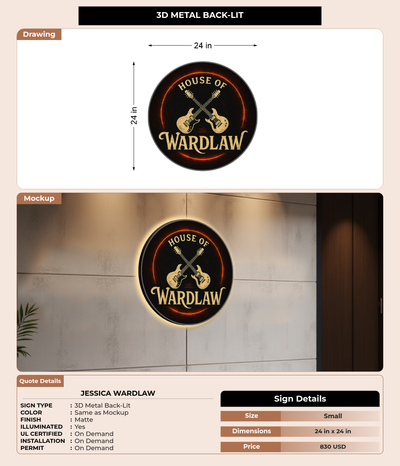 CUSTOM MOCKUP SIGN FOR Jessica Wardlaw