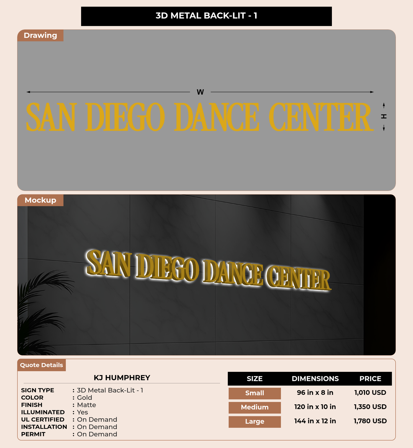 CUSTOM MOCKUP SIGN FOR KJ Humphrey