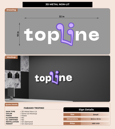 CUSTOM MOCKUP SIGN FOR Fabiano Trofino