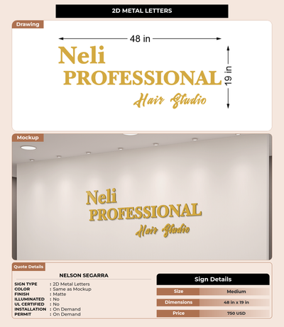 CUSTOM MOCKUP SIGN FOR Nelson segarra