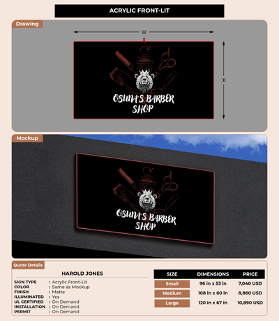 CUSTOM MOCKUP SIGN FOR harold Jones