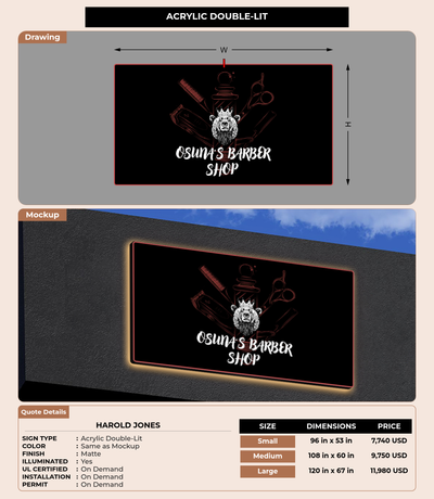 CUSTOM MOCKUP SIGN FOR harold Jones