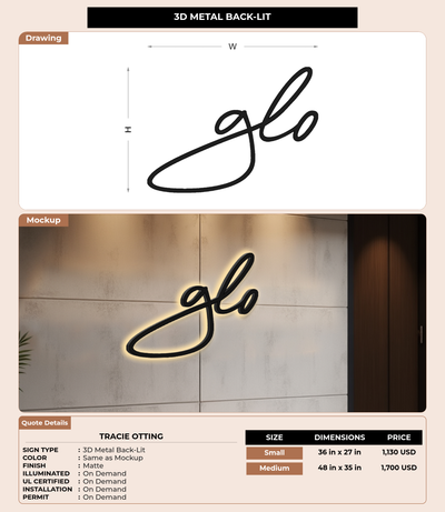 CUSTOM MOCKUP SIGN FOR Tracie Otting