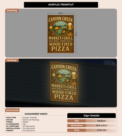 CUSTOM MOCKUP SIGN FOR Sumandeep Singh