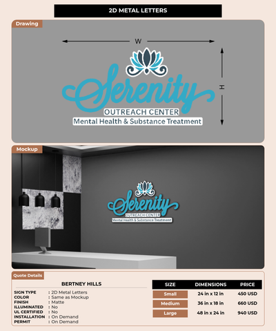 CUSTOM MOCKUP SIGN FOR Bertney Hills