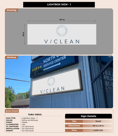 CUSTOM MOCKUP SIGN FOR Tara Virgo