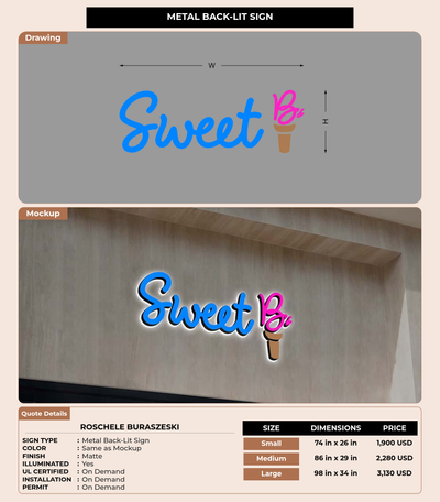 CUSTOM MOCKUP SIGN FOR Roschele Buraszeski