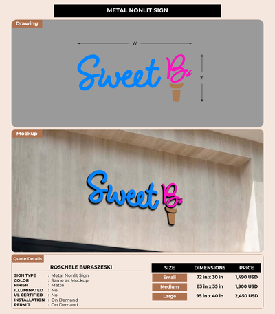 CUSTOM MOCKUP SIGN FOR Roschele Buraszeski