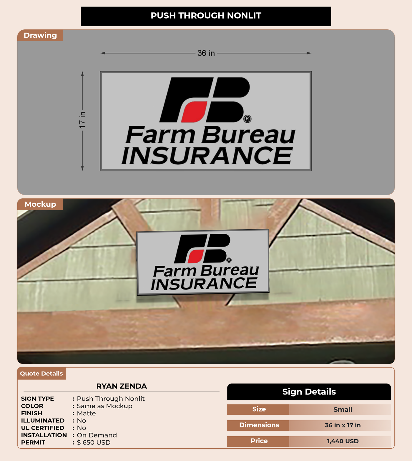 CUSTOM MOCKUP SIGN FOR Ryan Zenda