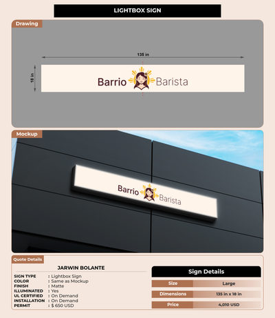 CUSTOM MOCKUP SIGN FOR Jarwin Bolante