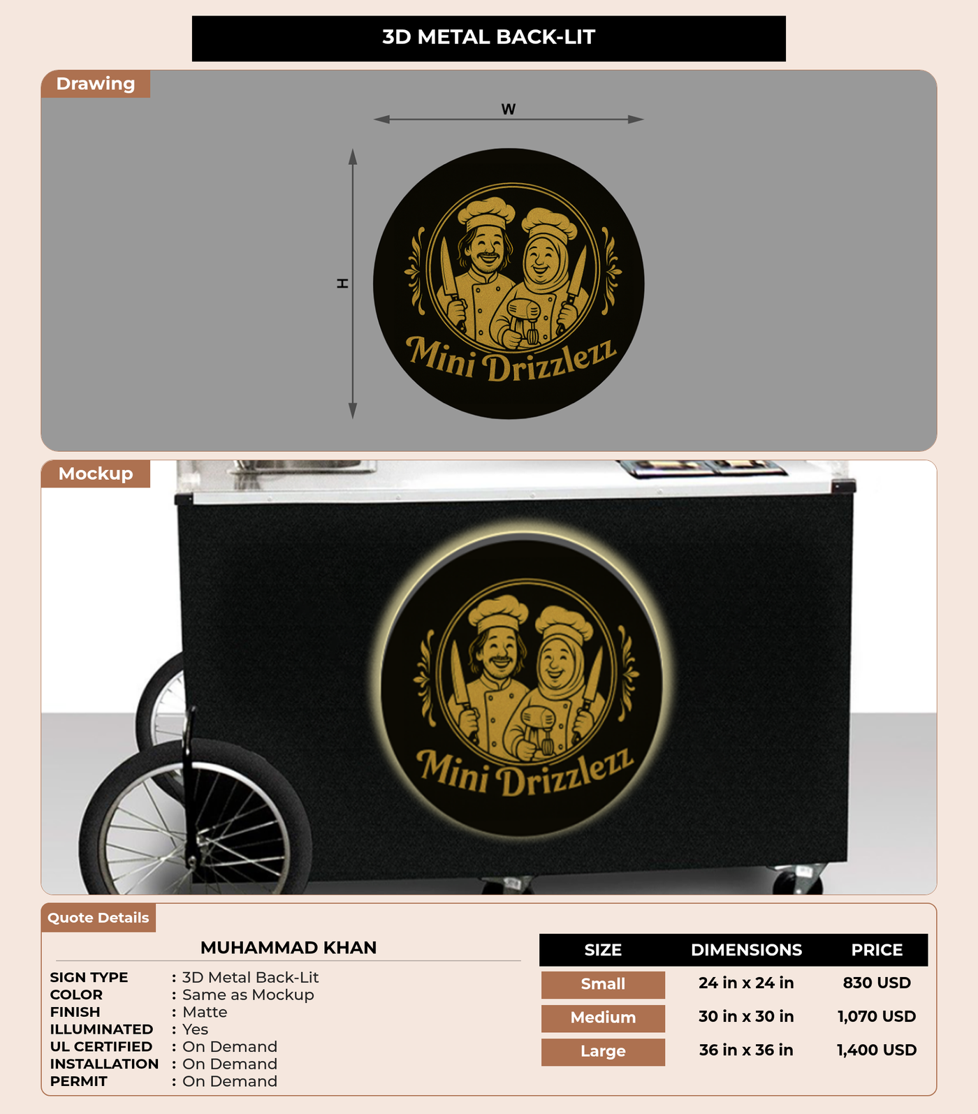 CUSTOM MOCKUP SIGN FOR Muhammad Khan
