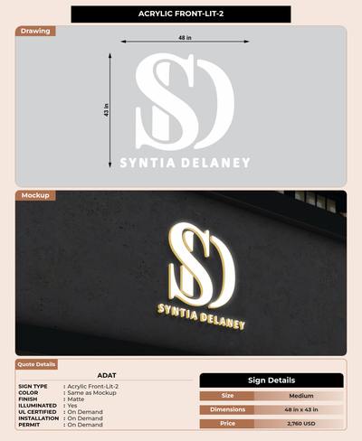 CUSTOM MOCKUP SIGN FOR ADat