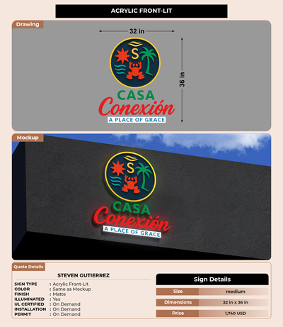 CUSTOM MOCKUP SIGN FOR Steven Gutierrez