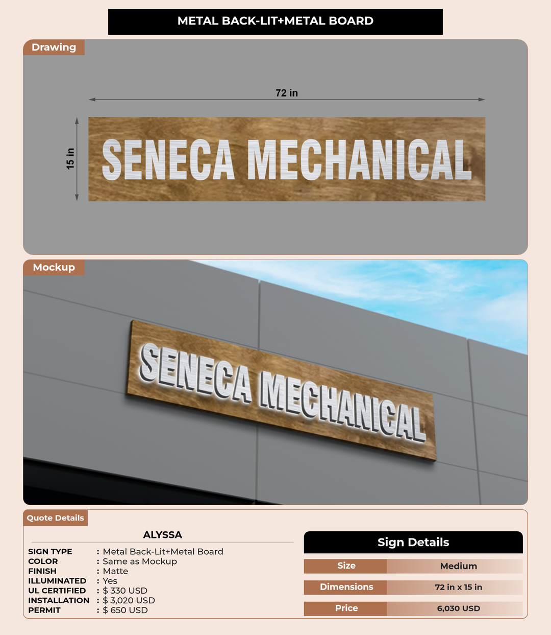 CUSTOM MOCKUP SIGN FOR Alyssa