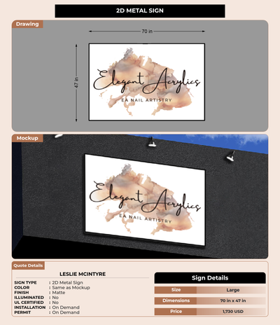 CUSTOM MOCKUP SIGN FOR Leslie Mcintyre