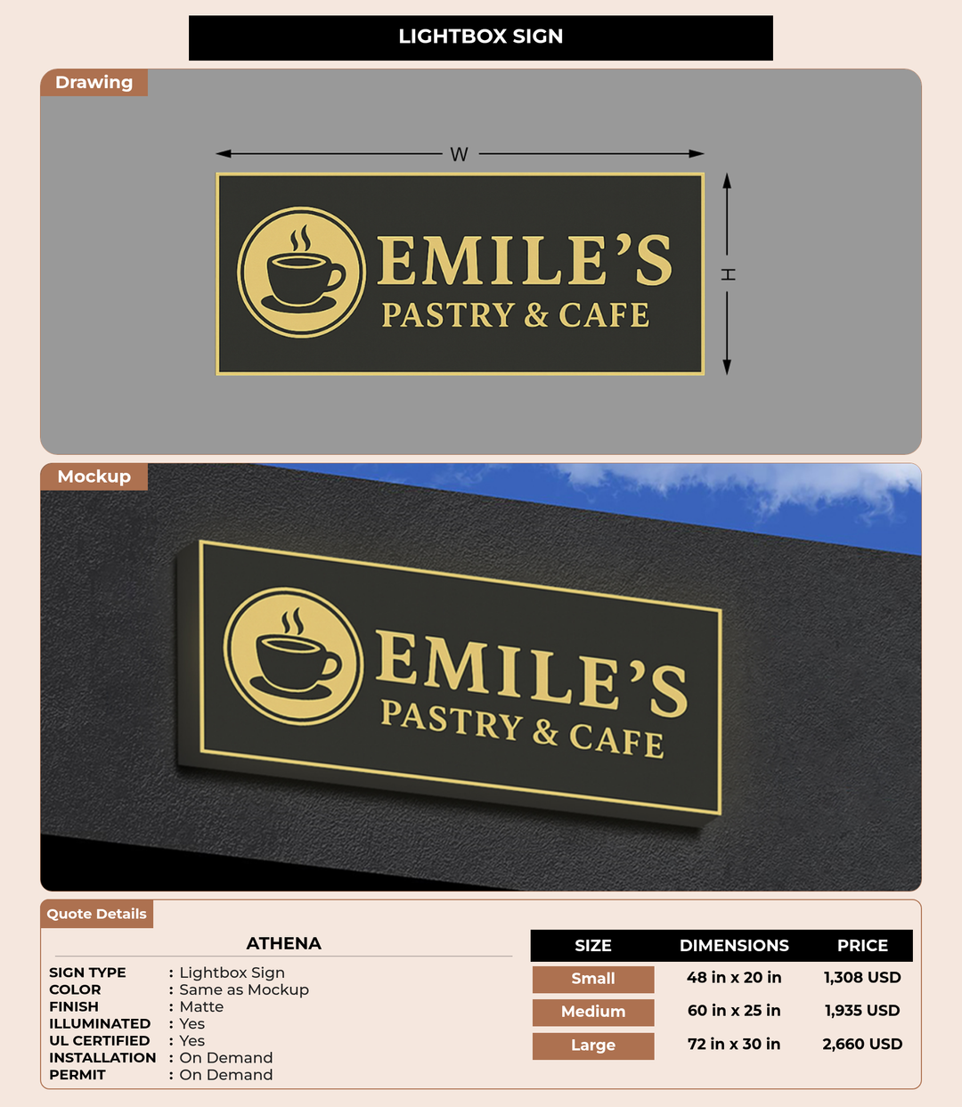CUSTOM MOCKUP SIGN FOR Athena