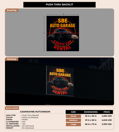 CUSTOM MOCKUP SIGN FOR Cashwayne Hutchinson