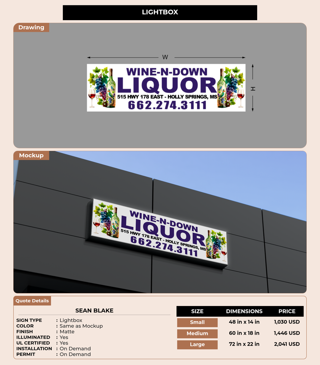 CUSTOM MOCKUP SIGN FOR Sean Blake