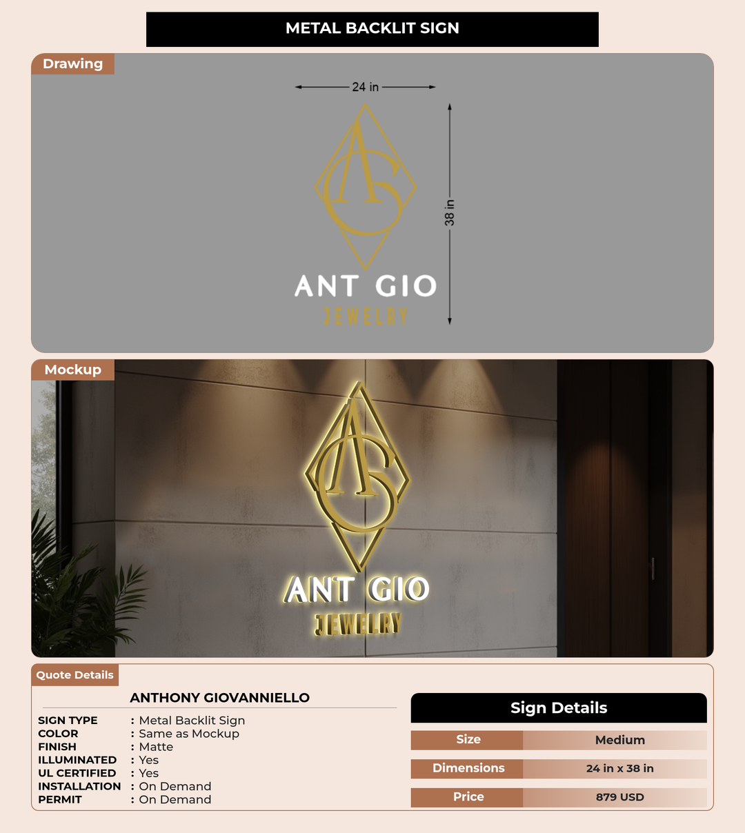 CUSTOM MOCKUP SIGN FOR Anthony Giovanniello