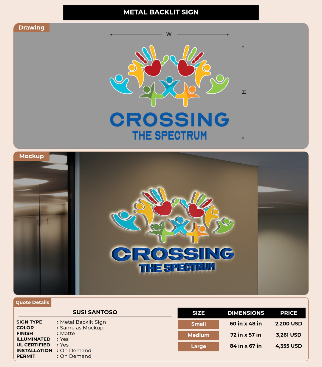 CUSTOM MOCKUP SIGN FOR Susi SANTOSO
