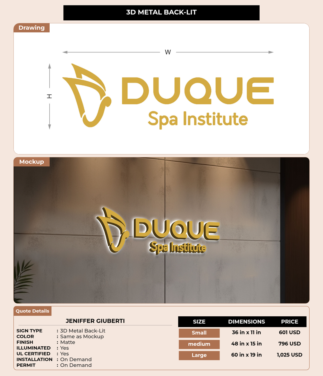CUSTOM MOCKUP SIGN FOR Jeniffer Giuberti