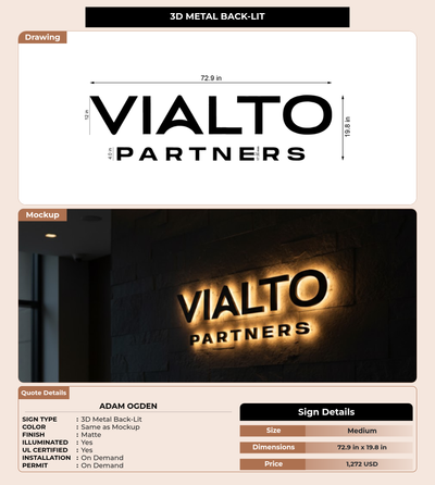 CUSTOM MOCKUP SIGN FOR Adam Ogden