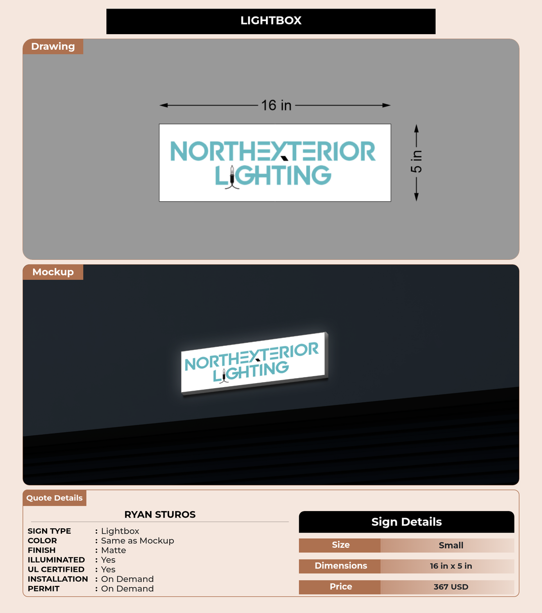 CUSTOM MOCKUP SIGN FOR Ryan Sturos