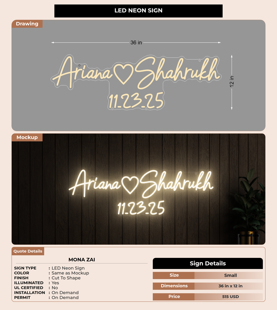CUSTOM MOCKUP SIGN FOR Mona Zai