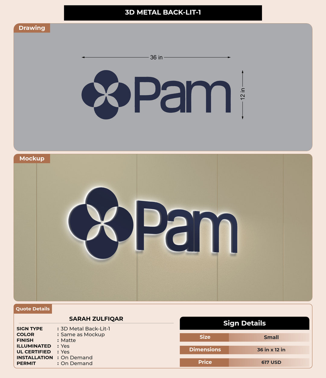 CUSTOM MOCKUP SIGN FOR Sarah Zulfiqar