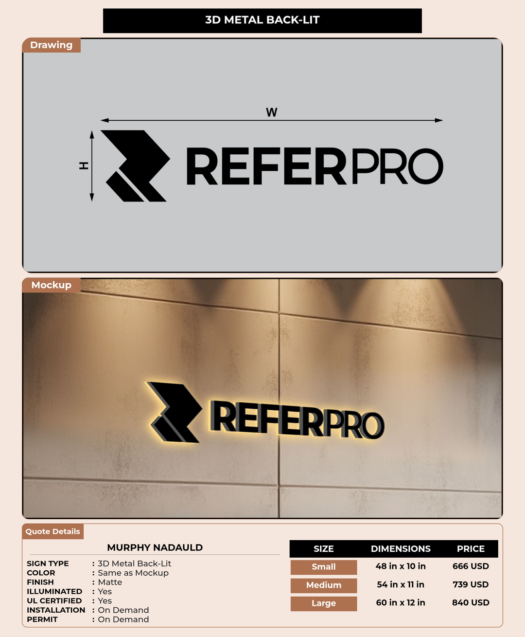 CUSTOM MOCKUP SIGN FOR Murphy Nadauld