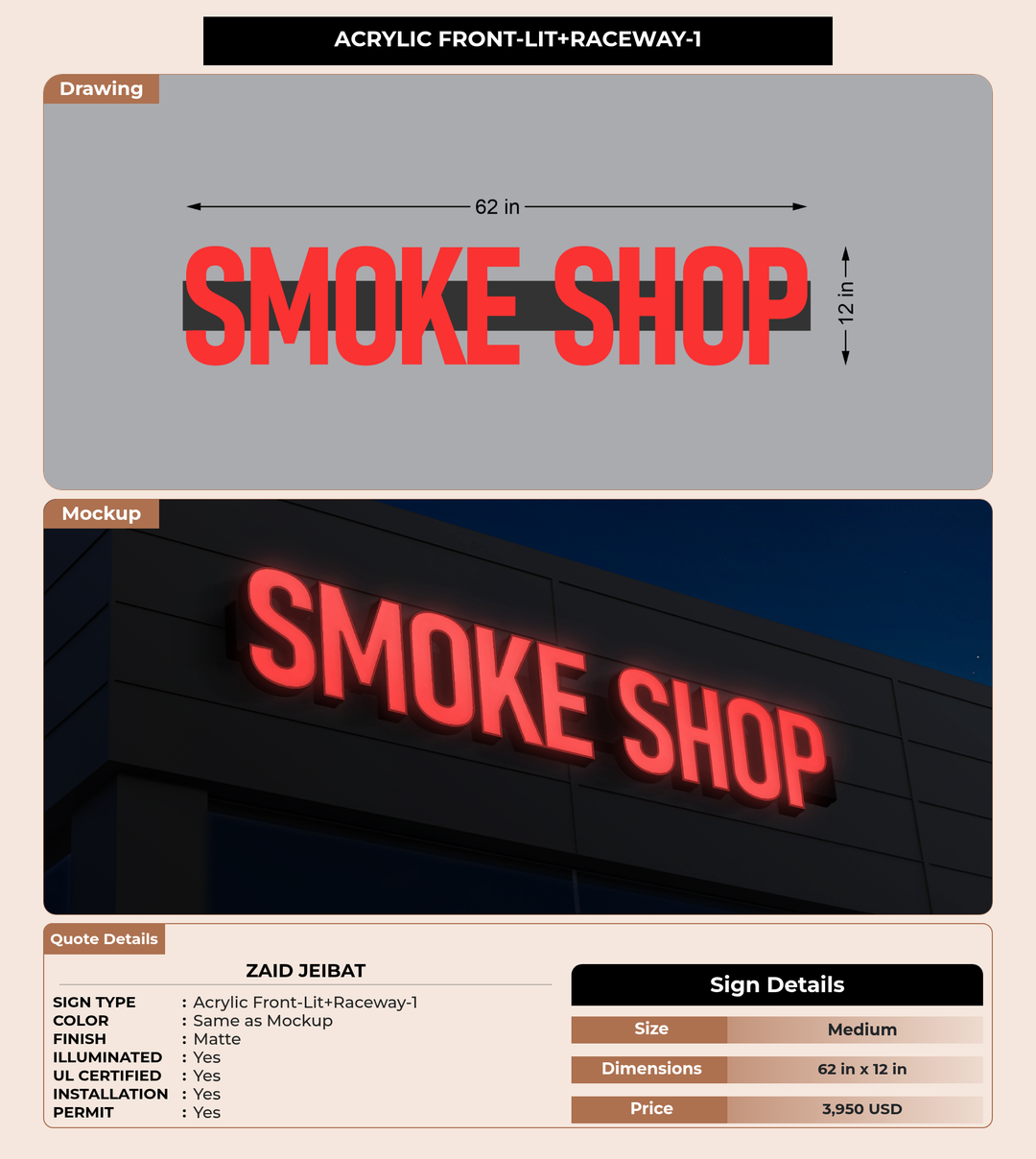 CUSTOM MOCKUP SIGN FOR Zaid Jeibat