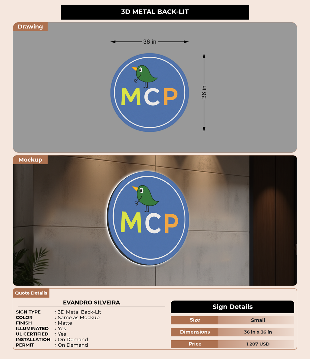 CUSTOM MOCKUP SIGN FOR evandro silveira