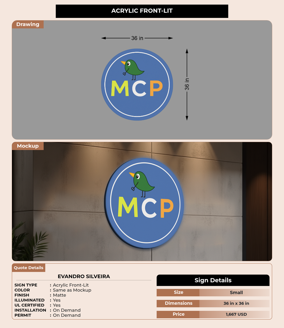 CUSTOM MOCKUP SIGN FOR evandro silveira