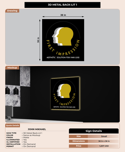 CUSTOM MOCKUP SIGN FOR John Mikhael