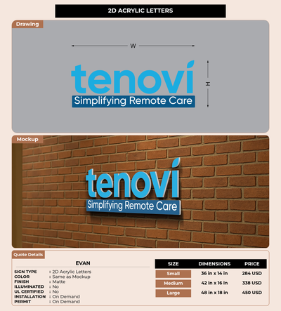 CUSTOM MOCKUP SIGN FOR Evan