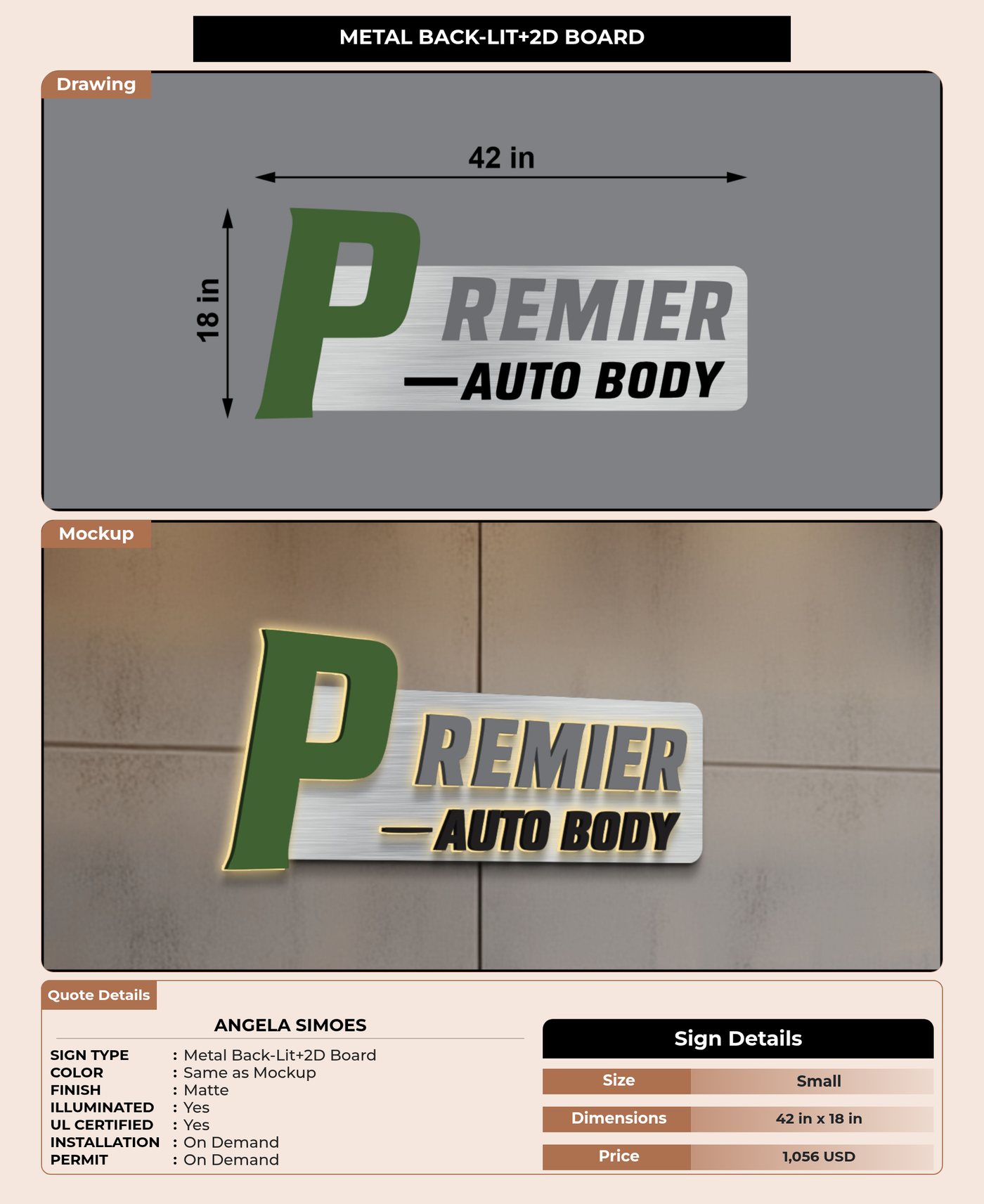 CUSTOM MOCKUP SIGN FOR angela Simoes