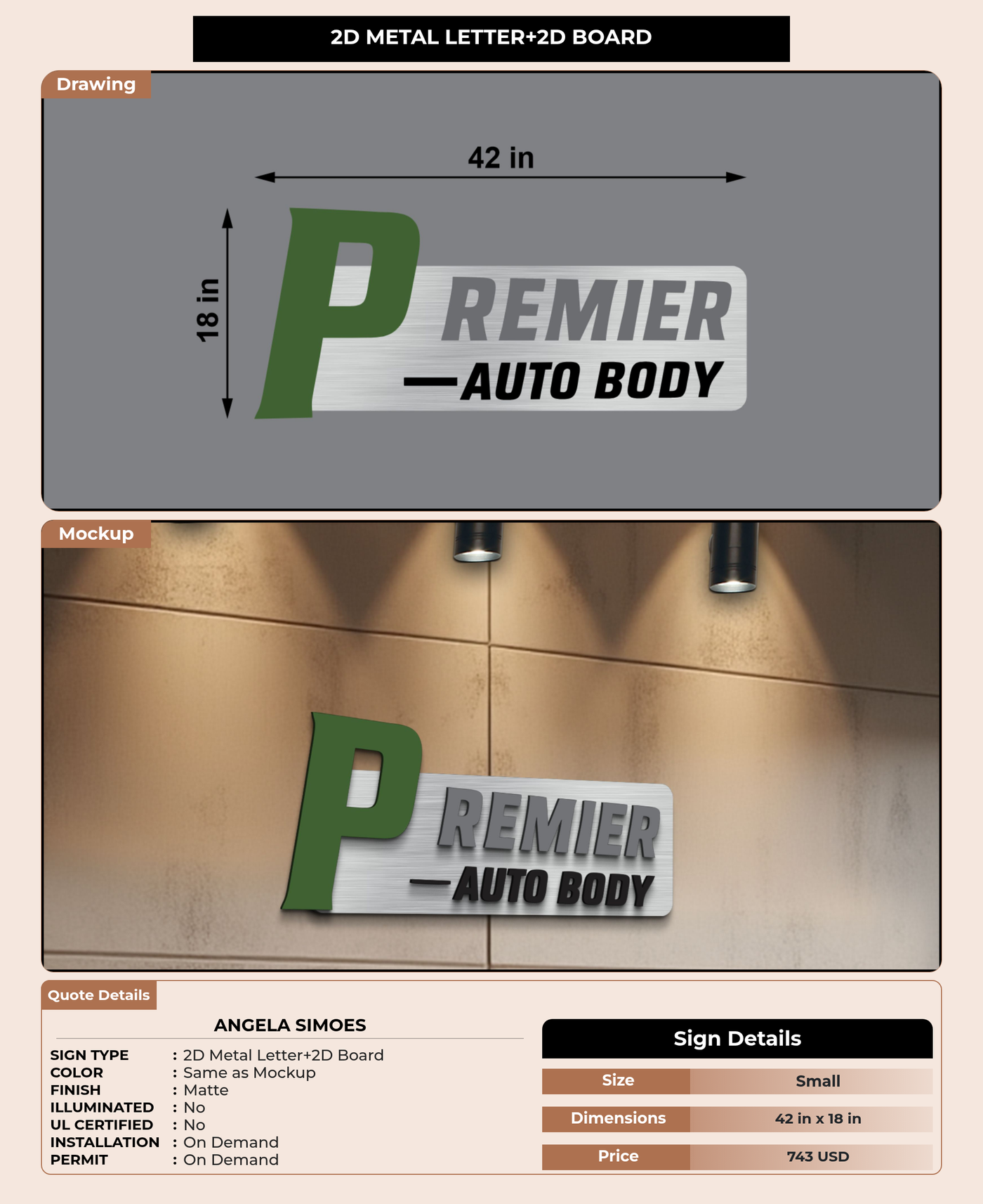 CUSTOM MOCKUP SIGN FOR angela Simoes