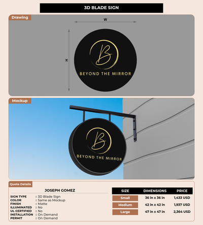 CUSTOM MOCKUP SIGN FOR Joseph Gomez