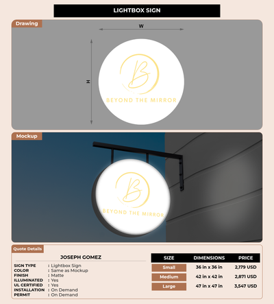 CUSTOM MOCKUP SIGN FOR Joseph Gomez