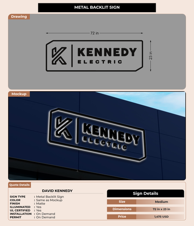 CUSTOM MOCKUP SIGN FOR David Kennedy