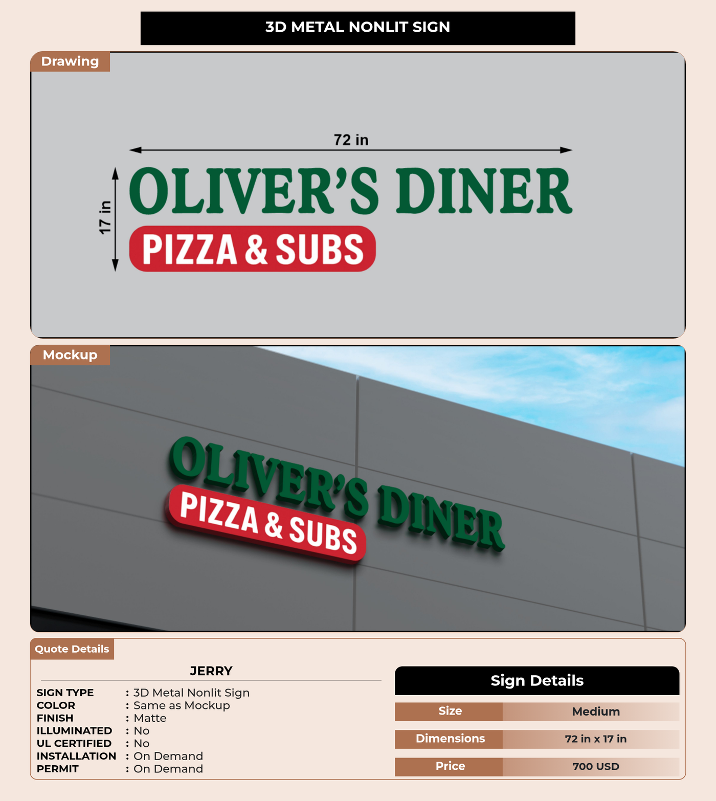 CUSTOM MOCKUP SIGN FOR Jerry