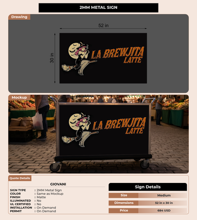 CUSTOM MOCKUP SIGN FOR Giovani