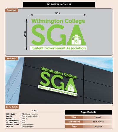 CUSTOM MOCKUP SIGN FOR Lexi